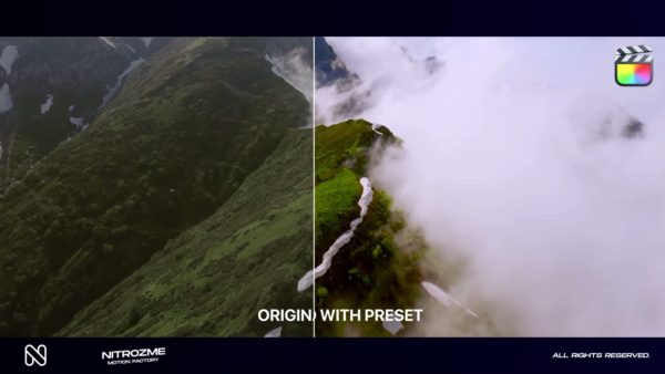 Кадр видео после цветокоррекции LUT для blackmagic вариант 2