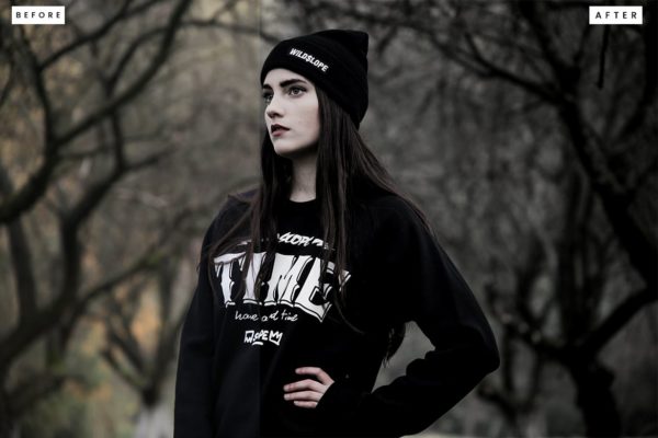 Пример обработки фото пресетом Blvck в Lightroom, кадр 4