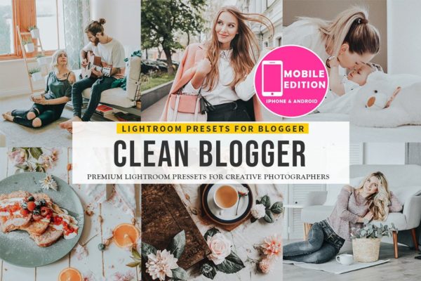 Обложка набора пресетов Clean blogger для Lightroom