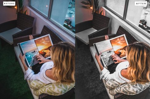 Фотография с цветокоррекцией из набора чистый предметный тон пресеты