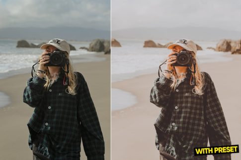 Фотография с цветокоррекцией из набора чистый светлый минимализм пресеты
