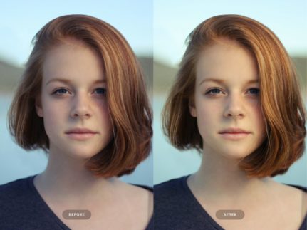 Фотография с цветокоррекцией из набора чистый светлый тон пресеты