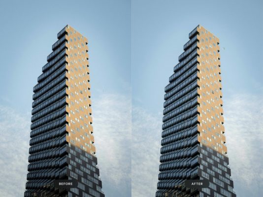 Фотография с цветокоррекцией из набора чёткий hdr для архитектуры пресеты