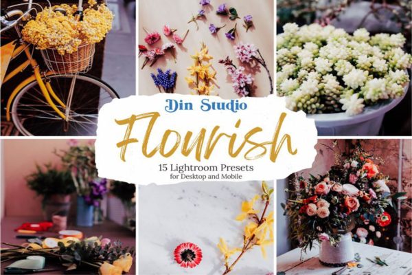 Обложка набора пресетов Flourish для Lightroom