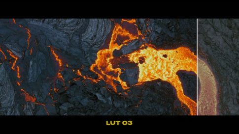Кадр видео после цветокоррекции LUT для d-log вариант 2