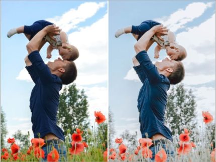 Пример обработки фото пресетом Baby Breath в Lightroom, кадр 2