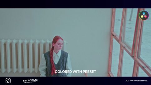 Кадр видео после цветокоррекции LUT для кино вариант 3