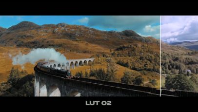Кадр видео после цветокоррекции LUT для дрон вариант 3