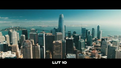 Кадр видео после цветокоррекции LUT для дрон вариант 4