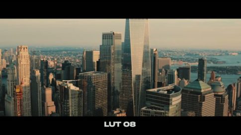 Кадр видео после цветокоррекции LUT для дрон вариант 8