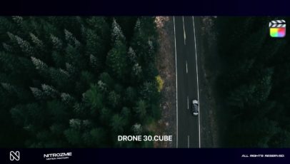 Кадр видео после цветокоррекции LUT для дрон вариант 3