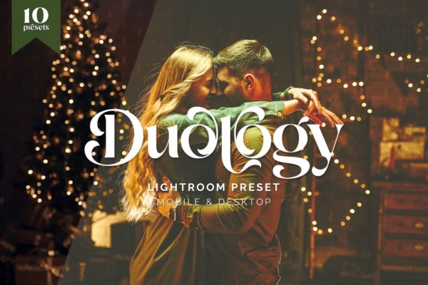 Обложка набора пресетов Duology Warm Vintage Tone TW для Lightroom