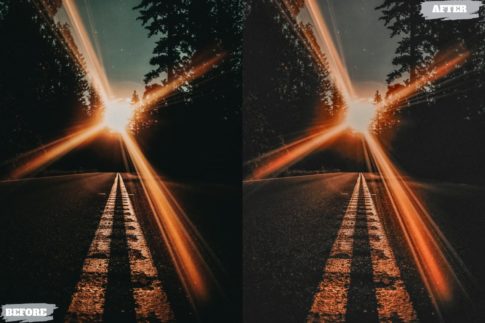 Фотография с цветокоррекцией из набора двойной свет пресеты