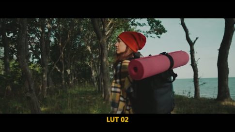 Кадр видео после цветокоррекции LUT для приключения вариант 4
