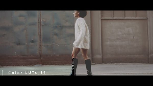 Кадр видео после цветокоррекции LUT для мода вариант 4
