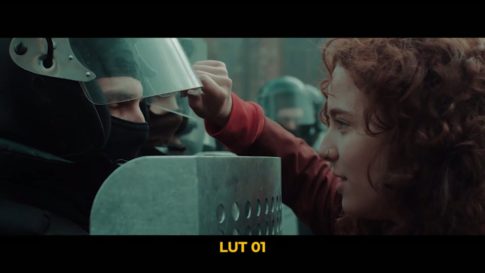 Кадр видео после цветокоррекции LUT для плёнка вариант 4