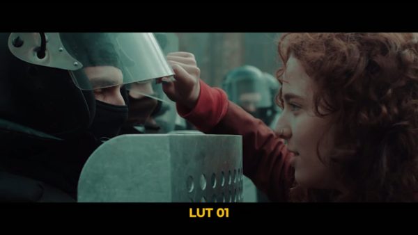 Кадр видео после цветокоррекции LUT для плёнка вариант 4
