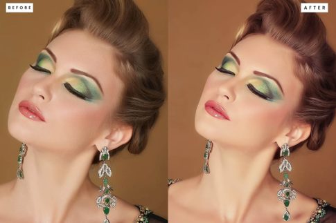 Фотография с цветокоррекцией из набора гламурный бьюти ретушь пресеты