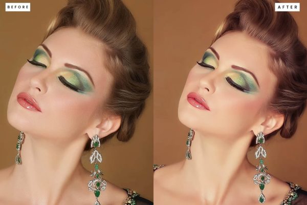 Фотография с цветокоррекцией из набора гламурный бьюти ретушь пресеты
