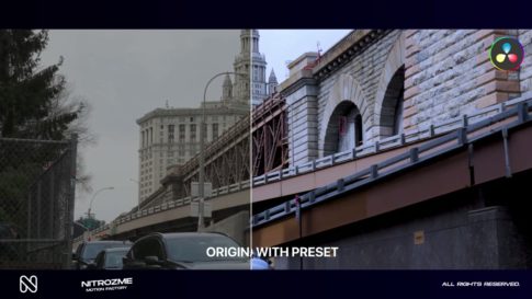 Кадр видео после цветокоррекции LUT для кино вариант 2