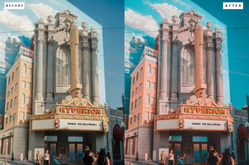 Пример обработки фото пресетом Hollywood в Lightroom, кадр 1