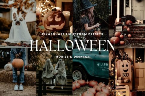 Обложка набора пресетов Halloween для Lightroom