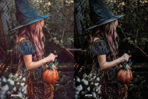 Пример обработки фото пресетом Halloween в Lightroom, кадр 1