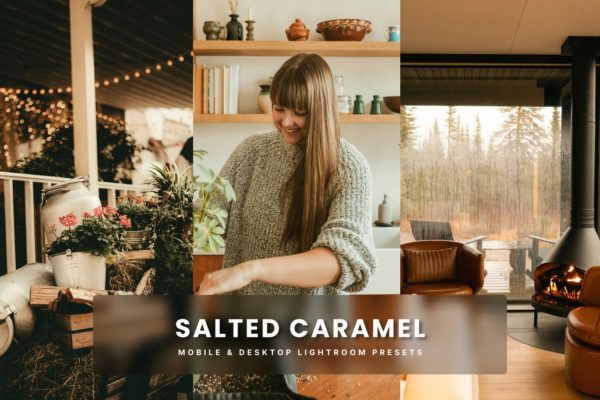 Обложка набора пресетов Salted Caramel для Lightroom