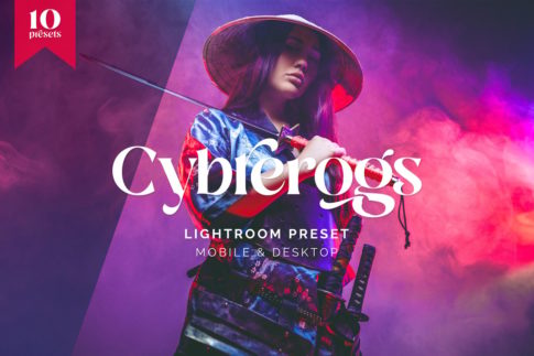 Обложка набора пресетов Cybrerogs Cyberpunk Style TW для Lightroom