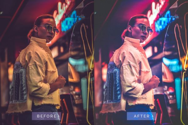 Пример обработки фото пресетом Cyberpunk Style Effect TW в Lightroom, кадр 2