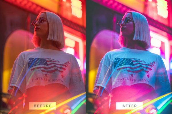Пример обработки фото пресетом Cyberpunk Style Effect TW в Lightroom, кадр 3