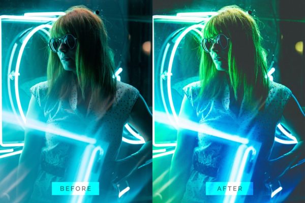 Пример обработки фото пресетом Cyberpunk Style Effect TW в Lightroom, кадр 4