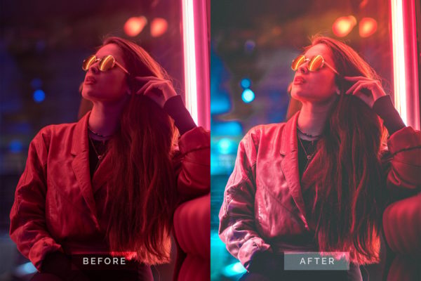 Пример обработки фото пресетом Cyberpunk Style Effect TW в Lightroom, кадр 8