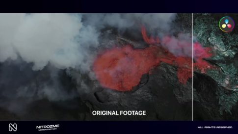 Кадр видео после цветокоррекции LUT для кино вариант 4