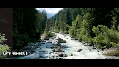 Кадр видео после цветокоррекции LUT для природа вариант 8