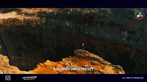 Кадр видео после цветокоррекции LUT для кино вариант 3