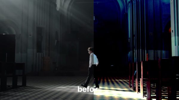 Кадр видео после цветокоррекции LUT для кино вариант 3