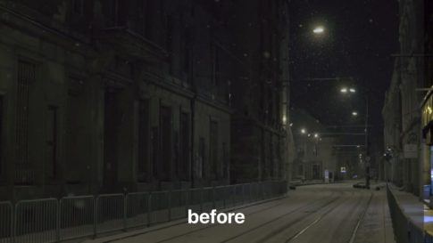 Кадр видео после цветокоррекции LUT для кино вариант 4