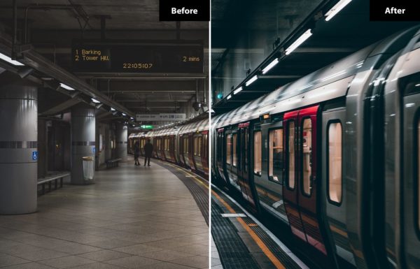 Фотография с цветокоррекцией из набора киношная дорога пресеты
