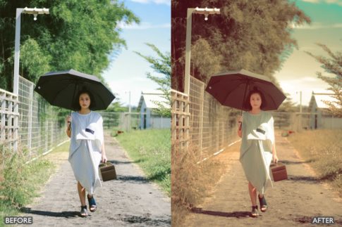 Пример обработки фото пресетом Creamy Nude Tones Pack в Lightroom, кадр 7
