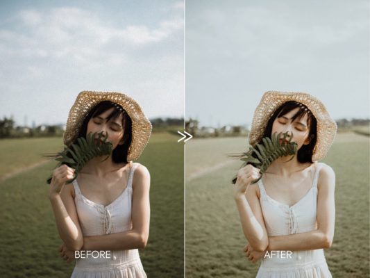 Пример обработки фото пресетом Soft Airy CREAMY PORTRAITS в Lightroom, кадр 1