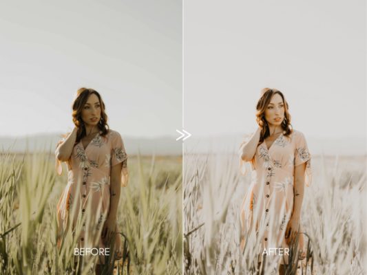 Пример обработки фото пресетом Soft Airy CREAMY PORTRAITS в Lightroom, кадр 3