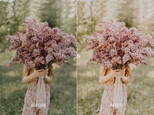 Пример обработки фото пресетом Soft Airy CREAMY PORTRAITS в Lightroom, кадр 4