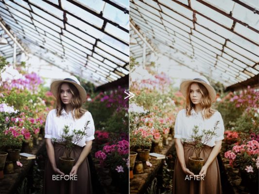 Пример обработки фото пресетом Soft Airy CREAMY PORTRAITS в Lightroom, кадр 5