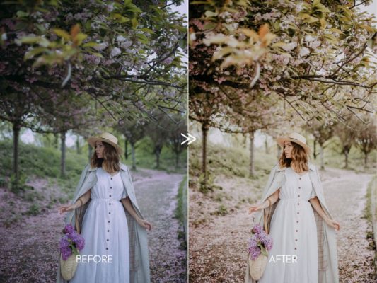 Пример обработки фото пресетом Soft Airy CREAMY PORTRAITS в Lightroom, кадр 7