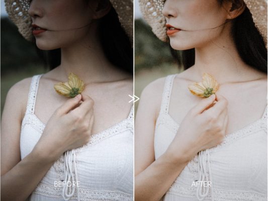 Пример обработки фото пресетом Soft Airy CREAMY PORTRAITS в Lightroom, кадр 8