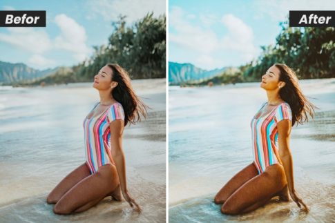 Фотография с цветокоррекцией из набора летнее путешествие пресеты