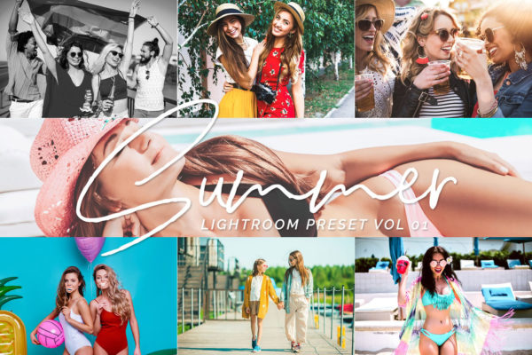 Обложка набора пресетов Lightroom Summer Presets Vol 01 для Lightroom