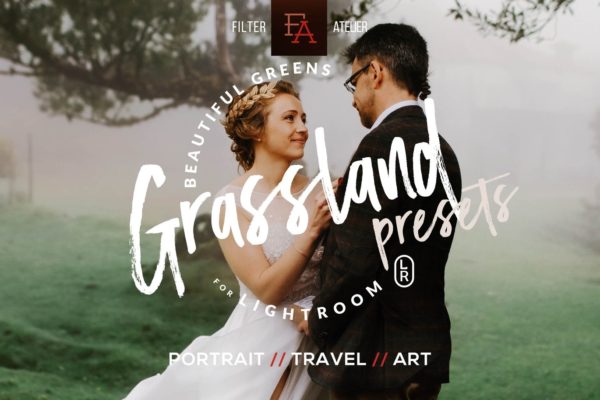 Обложка набора пресетов Grassland для Lightroom
