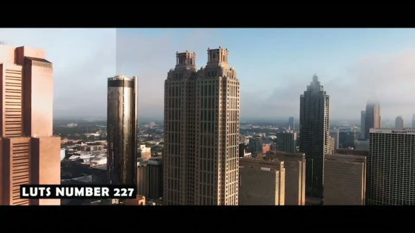 Кадр видео после цветокоррекции LUT для дрон вариант 3